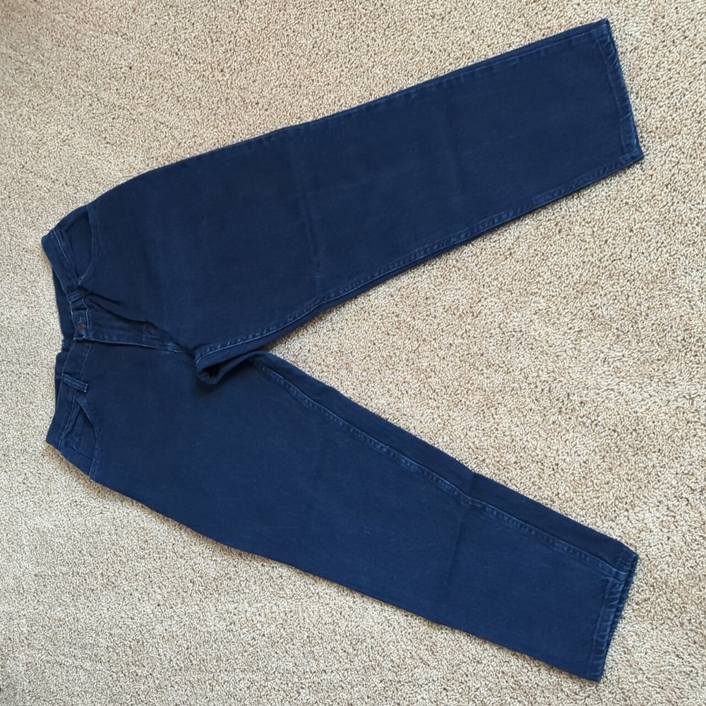 Vintage Gitano Jeans Womens 14 Blue 100% Cotton Tapered Leg Dark Rinse Mom Style